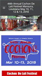 Mobile Screenshot of cochondelaitfestival.com